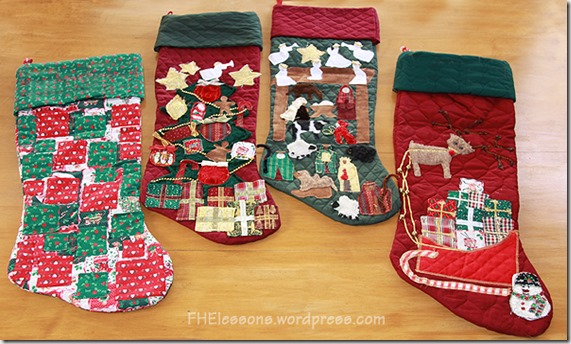 Christmas advent stockings